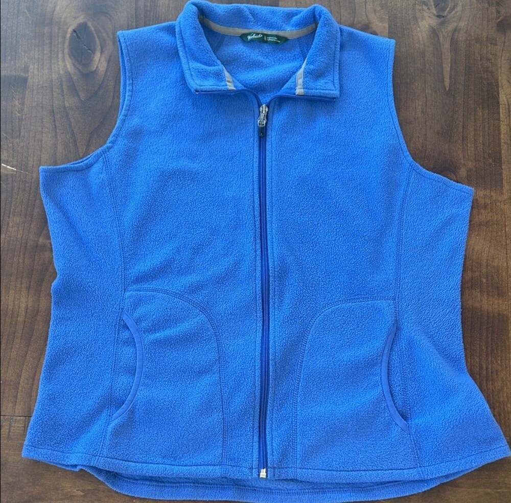 Woolrich Women’s Blue Fleece Vest Size XL